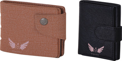 

Martell Men Brown Artificial Leather Wallet(4 Card Slots), Black