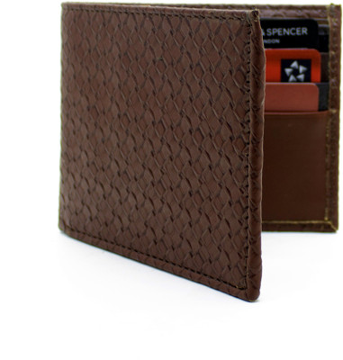 

DELMA Boys Brown Genuine Leather Wallet(8 Card Slots)