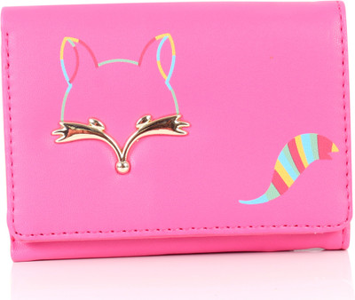

b4bags Girls Pink Artificial Leather Wallet(6 Card Slots), Rose