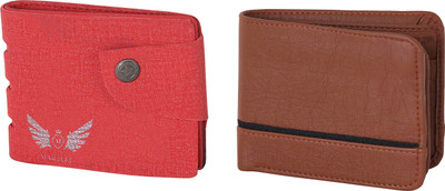 

Martell Men Red Artificial Leather Wallet(2 Card Slots), Brown