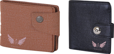 

Martell Men Brown Artificial Leather Wallet(2 Card Slots), Black