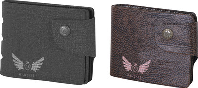 

Martell Men Grey Artificial Leather Wallet(2 Card Slots), Brown