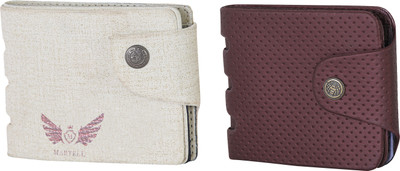 

Martell Men White Artificial Leather Wallet(2 Card Slots), Pink