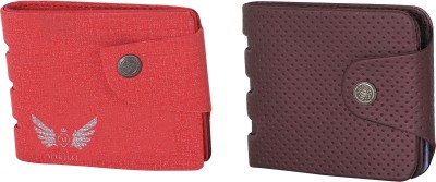 

Martell Men Red Artificial Leather Wallet(2 Card Slots), Pink