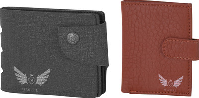 

Martell Men Grey Artificial Leather Wallet(2 Card Slots), Brown