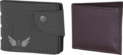 

Martell Men Grey Artificial Leather Wallet(2 Card Slots), Brown