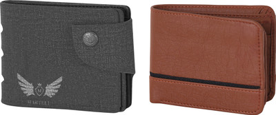 

Martell Men Grey Artificial Leather Wallet(2 Card Slots), Brown