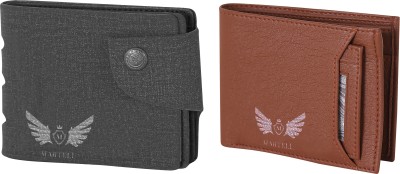 

Martell Men Grey Artificial Leather Wallet(2 Card Slots), Brown