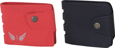 

Martell Men Red Artificial Leather Wallet(2 Card Slots), Black
