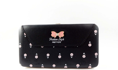 

SB Women Casual, Evening/Party Black, Pink Artificial Leather Wallet(4 Card Slots)