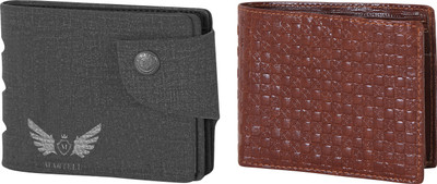

Martell Men Grey Artificial Leather Wallet(2 Card Slots), Brown