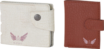 

Martell Men White Artificial Leather Wallet(2 Card Slots), Brown