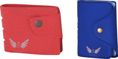 

Martell Men Red Artificial Leather Wallet(4 Card Slots), Blue