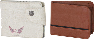 

Martell Men White Artificial Leather Wallet(2 Card Slots), Brown