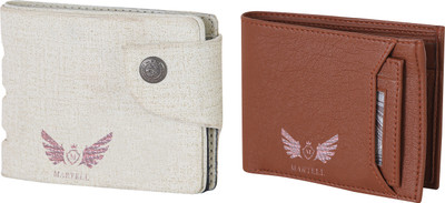 

Martell Men White Artificial Leather Wallet(2 Card Slots), Brown