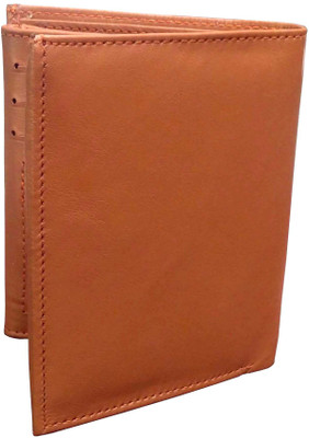 

recare Men Tan Genuine Leather Wallet(4 Card Slots), Black