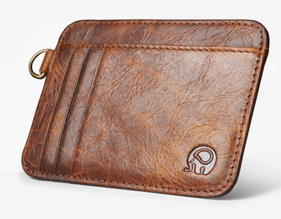 

Tinera Trends Men Brown Genuine Leather Card Holder(6 Card Slots)