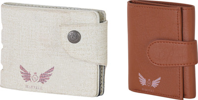 

Martell Men White Artificial Leather Wallet(4 Card Slots), Brown