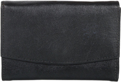 

Nifty Fashion Women Black Genuine Leather Wallet(7 Card Slots)
