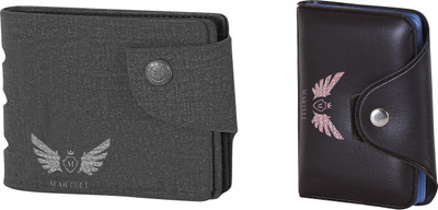 

Martell Men Grey Artificial Leather Wallet(4 Card Slots), Brown
