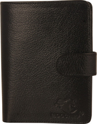 

MOOCHIEF Men Black Genuine Leather Wallet(16 Card Slots)
