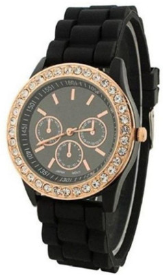 

Renaissance Traders geneva-black rubber Watch - For Women