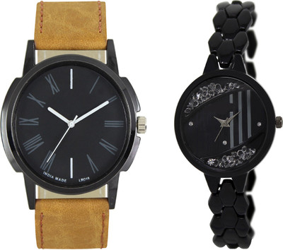 

Shocknshop LR19_221 Designer Analog Chain Strap Couple Watch - For Men & Women