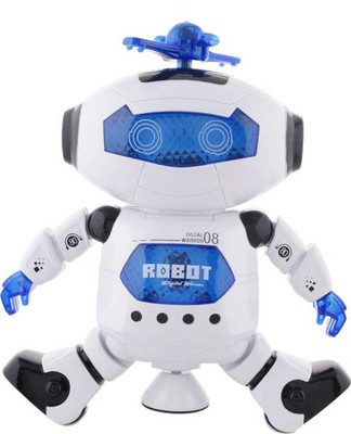 

Nakshmall MUSICAL & DANCING NAUGHTY ROBOT FOR KIDS(White, Blue)