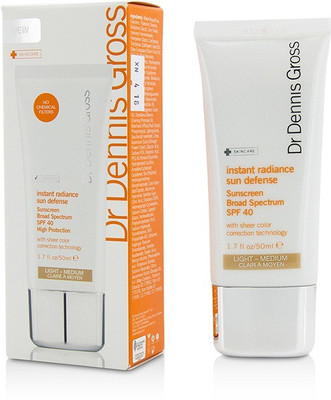 

Dr Dennis Gross Instant Radiance Sun Defense Sunscreen SPF 40 - Light-Medium(50 ml)