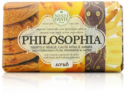 

Nesti Dante Philosophia Natural Soap - Scrub - Mediterranean Plum, Persimmon & Amber With Bran & Walnut Granules(250 g)