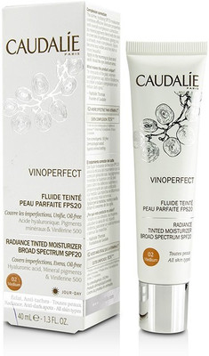 

Caudalie Vinoperfect Radiance Tinted Moisturizer Broad Spectrum SPF 20 - #02 Medium(40 ml)