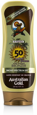 Australian Gold Lotion Sunscreen Broad Spectrum SPF 50 with Instant Bronzer(237 ml)
