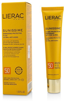 

Lierac Sunissime Global Anti-Aging Energizing Protective Fluid SPF50+ For Face & Decollete(40 ml)