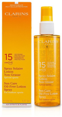

Clarins Sun Care Spray Oil-Free Lotion Progressive Tanning SPF 15 - For Outdoor Sports(150 ml)