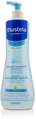 

Mustela No Rinse Cleansing Water (Face & Diaper Area) - For Normal Skin(750 ml)