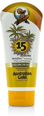 

Australian Gold Sheer Coverage Lotion Sunscreen Broad Spectrum SPF 15(177 ml)