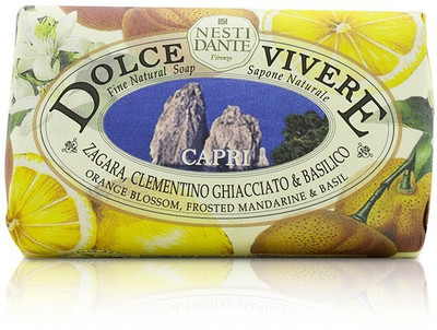 

Nesti Dante Dolce Vivere Fine Natural Soap - Capri - Orange Blossom, Frosted Mandarine & Basil(250 g)