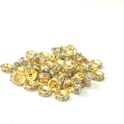 

JBN Jewels Gold Color Spacer for Jewelry Making, Designer Craft Making