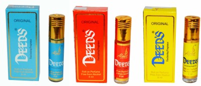 Almas COLOR DEEDS (PACK OF 3) Floral Attar(Musk)
