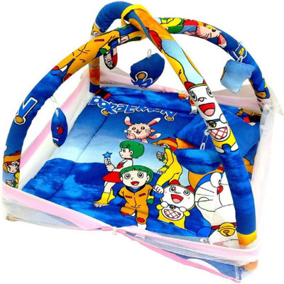 

Chote Janab Bed Cum With Mosquito Net (Doraemon) PLAY GYM(Multicolor)
