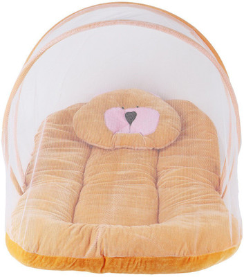 

Easyhome Baby Mosquito Net In Brown Lycra Design In Size 50 X 80 Standard Crib(Fabric, Pink)