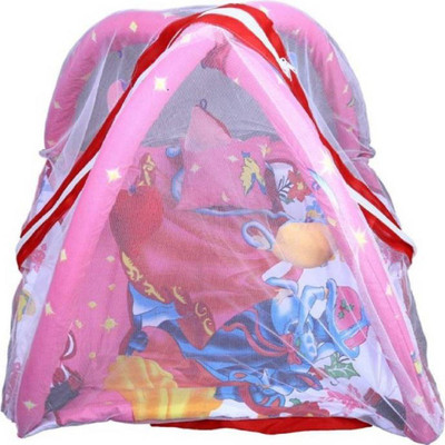 

Chote Janab Cotton Kids BED CUM WITH MOSQUITO NET Mosquito Net (Pink) Kids Crib(Fabric, Pink)