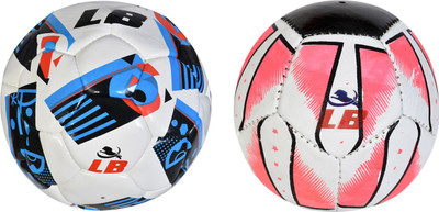 

Locham Brothers Euro Combo Pack (Size  + Size 1) Football - Size: (Pack of 2, Multicolor, White;pink