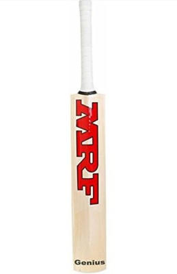 MRF GENIUS VIRAT KOHLI KASHMIRI WILLOW LATHER BAT Kashmir Willow Cricket  Bat For 15+ Yrs(1 kg)