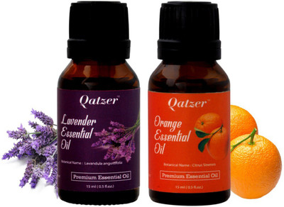 

Qatzer Lavender essential oil Orange essential oil combo -100% Premium(30 ml)