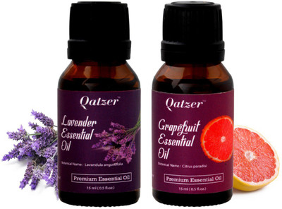 

Qatzer Lavender essential oil Grapefruit essential oil combo -100% Premium(30 ml)