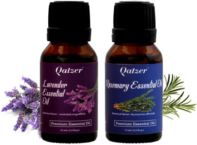 

Qatzer Lavender essential oil Rosemary essential oil combo -100% Premium(30 ml)