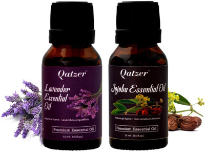 

Qatzer Lavender essential oil Jojoba essential oil combo -100% Premium(30 ml)