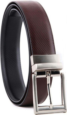 

AVUO Men Casual, Party, Formal, Evening Brown Artificial Leather Reversible Belt, Diamond shaped
