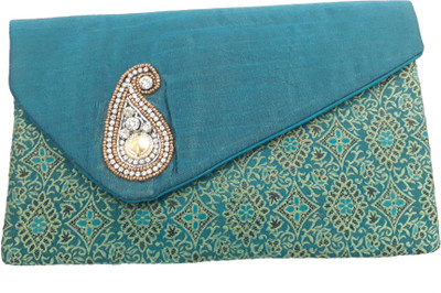 

HimalayaHandicraft Casual Blue Clutch